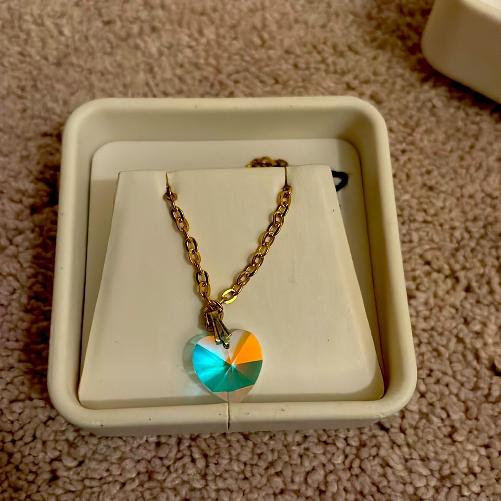 Swarovski Australian Crystal heart necklace